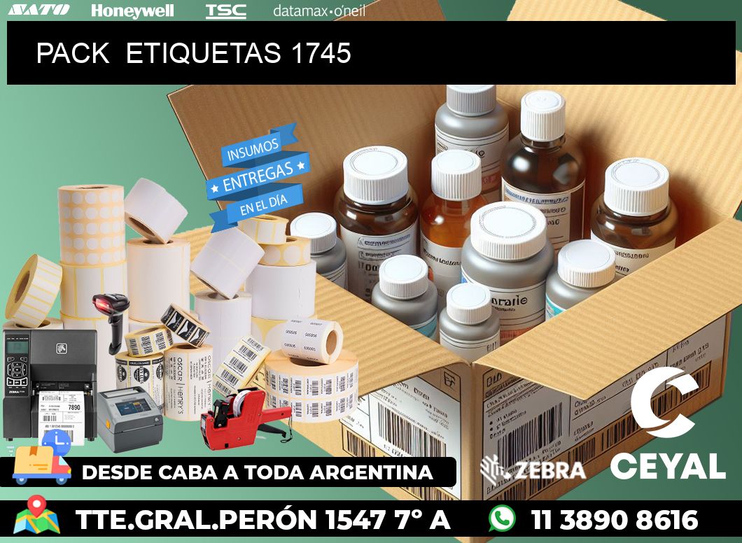 PACK  ETIQUETAS 1745