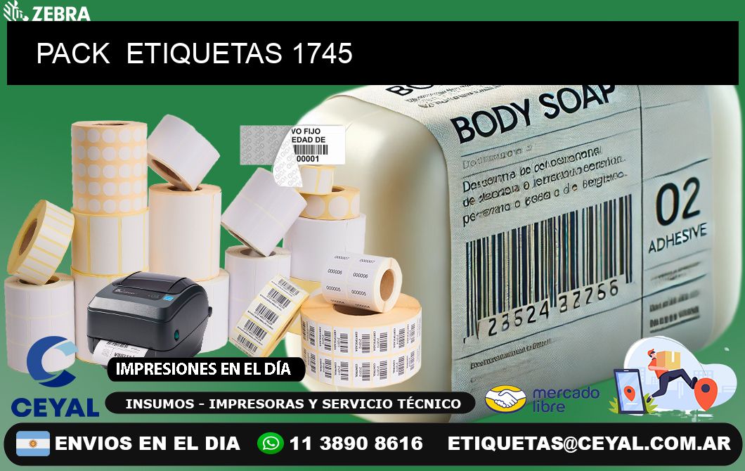 PACK  ETIQUETAS 1745