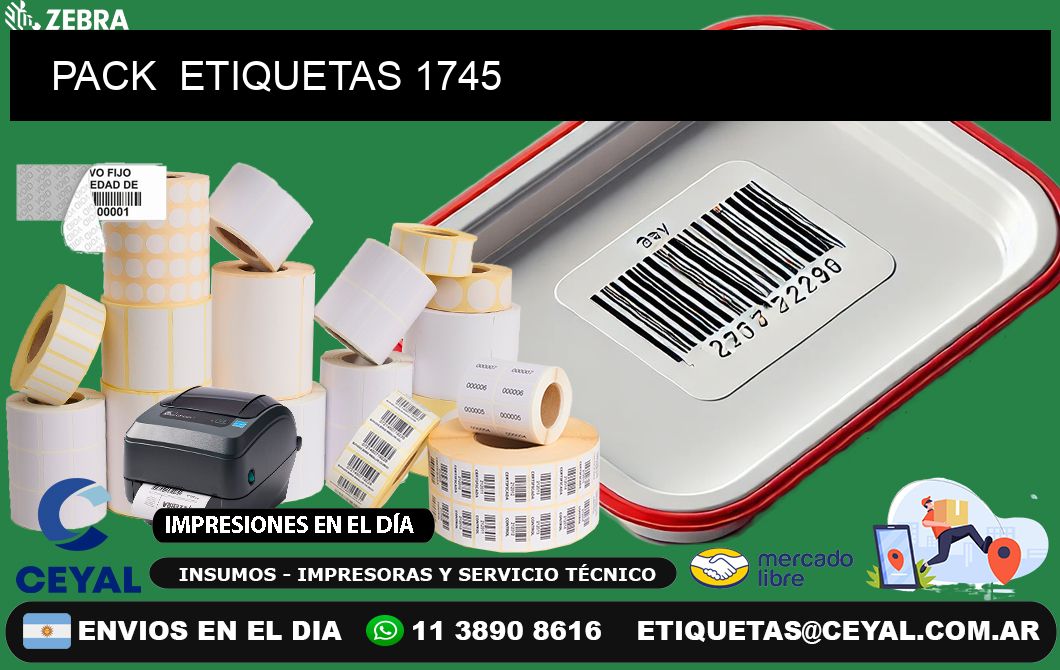 PACK  ETIQUETAS 1745