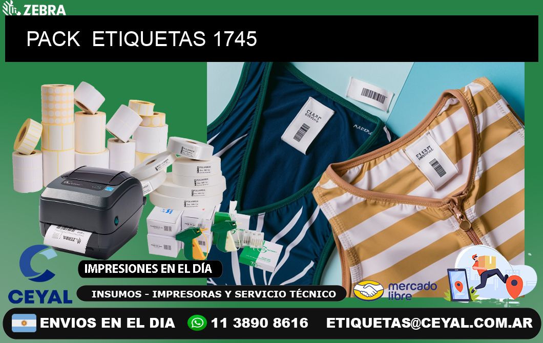 PACK  ETIQUETAS 1745