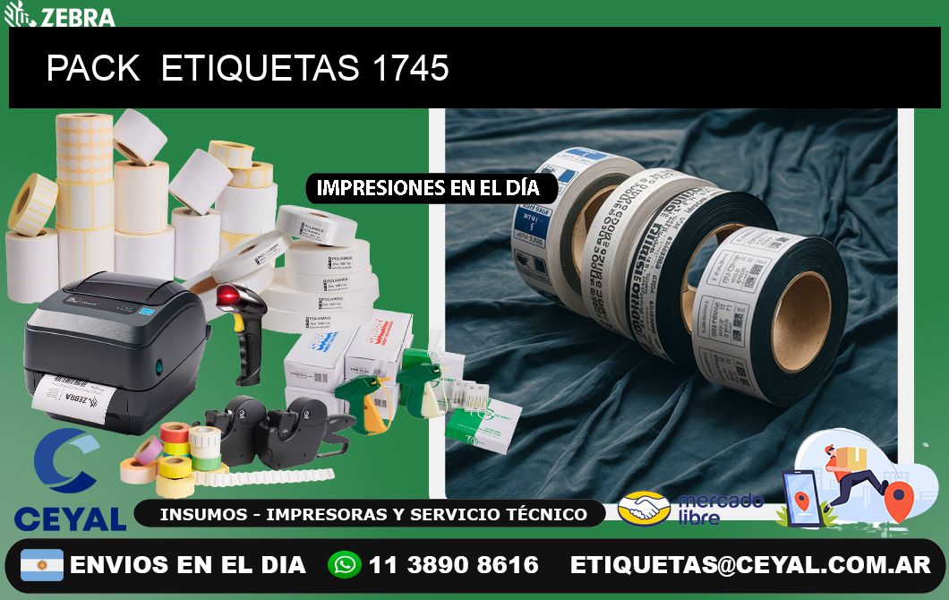 PACK  ETIQUETAS 1745