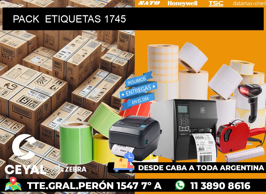 PACK  ETIQUETAS 1745