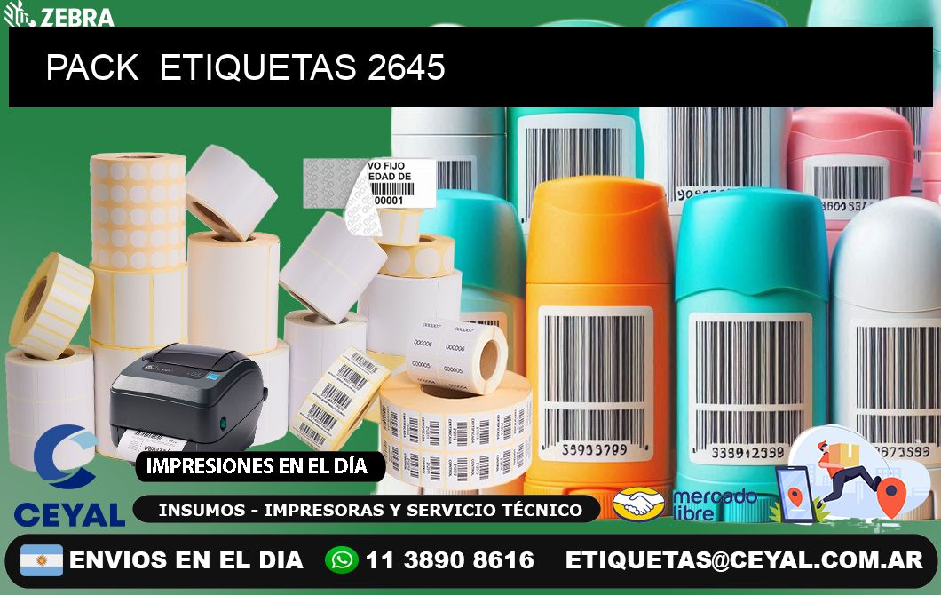 PACK  ETIQUETAS 2645