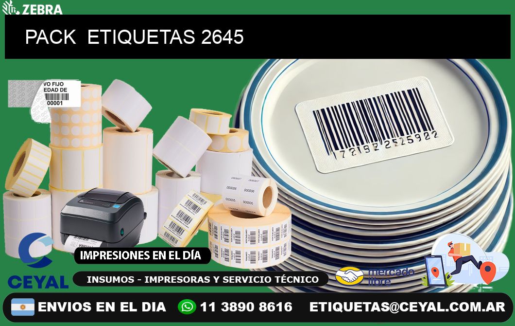 PACK  ETIQUETAS 2645