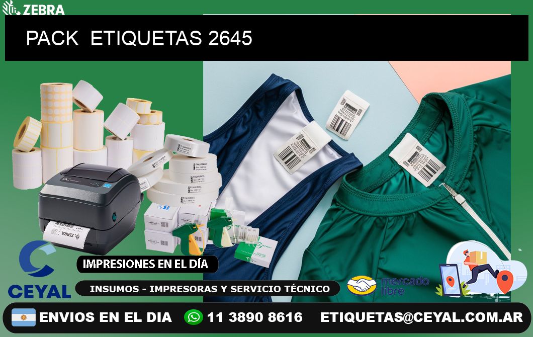 PACK  ETIQUETAS 2645