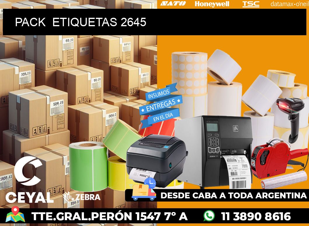 PACK  ETIQUETAS 2645