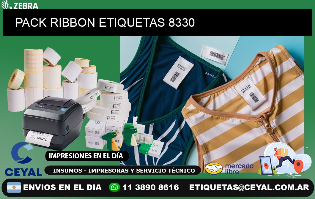 PACK RIBBON ETIQUETAS 8330