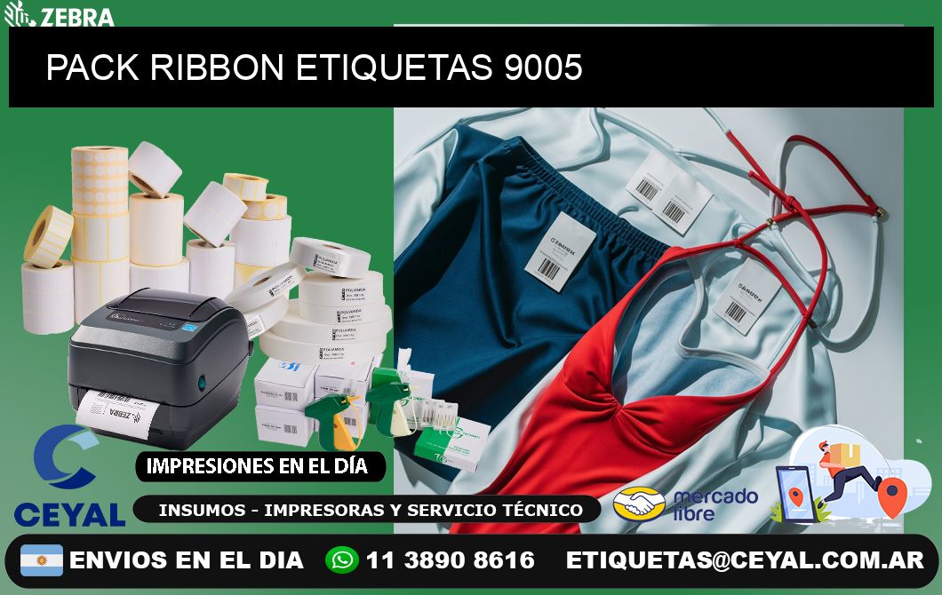 PACK RIBBON ETIQUETAS 9005
