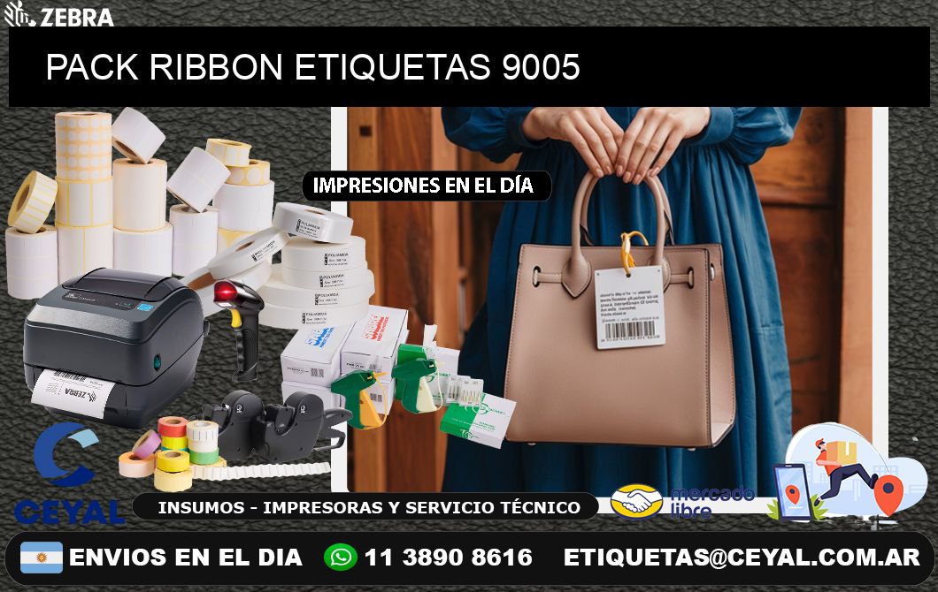 PACK RIBBON ETIQUETAS 9005