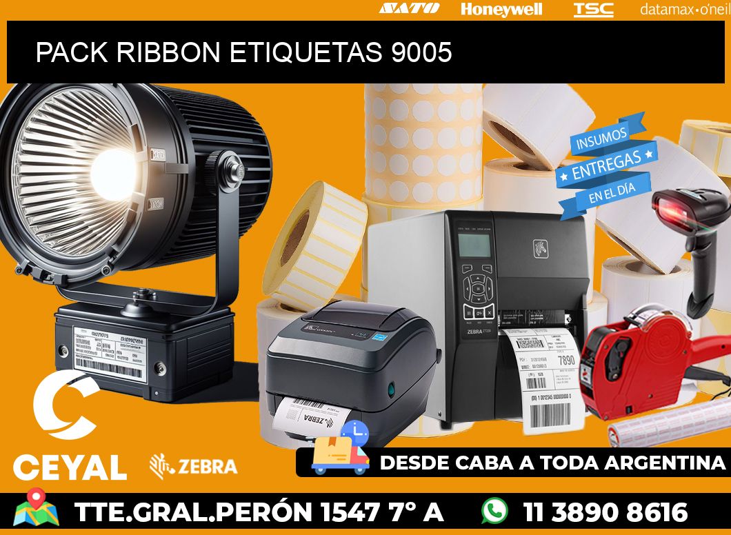 PACK RIBBON ETIQUETAS 9005