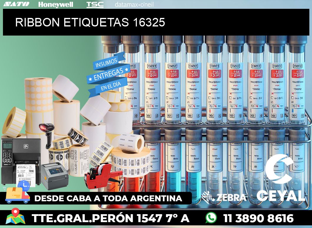 RIBBON ETIQUETAS 16325