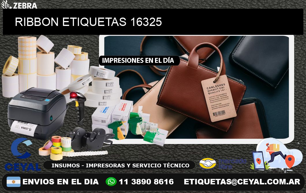 RIBBON ETIQUETAS 16325