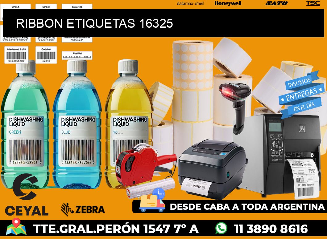 RIBBON ETIQUETAS 16325
