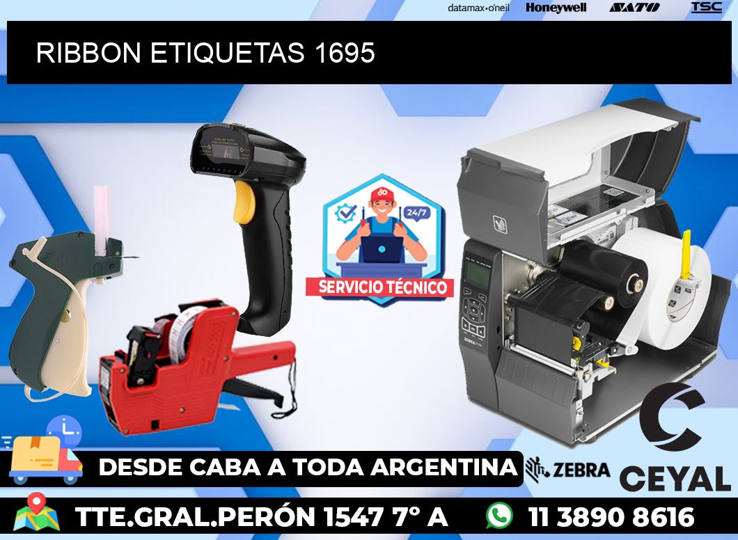 RIBBON ETIQUETAS 1695