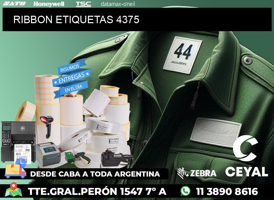 RIBBON ETIQUETAS 4375