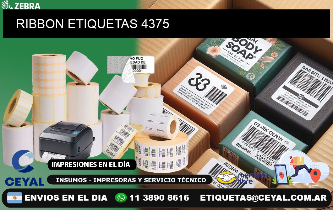 RIBBON ETIQUETAS 4375