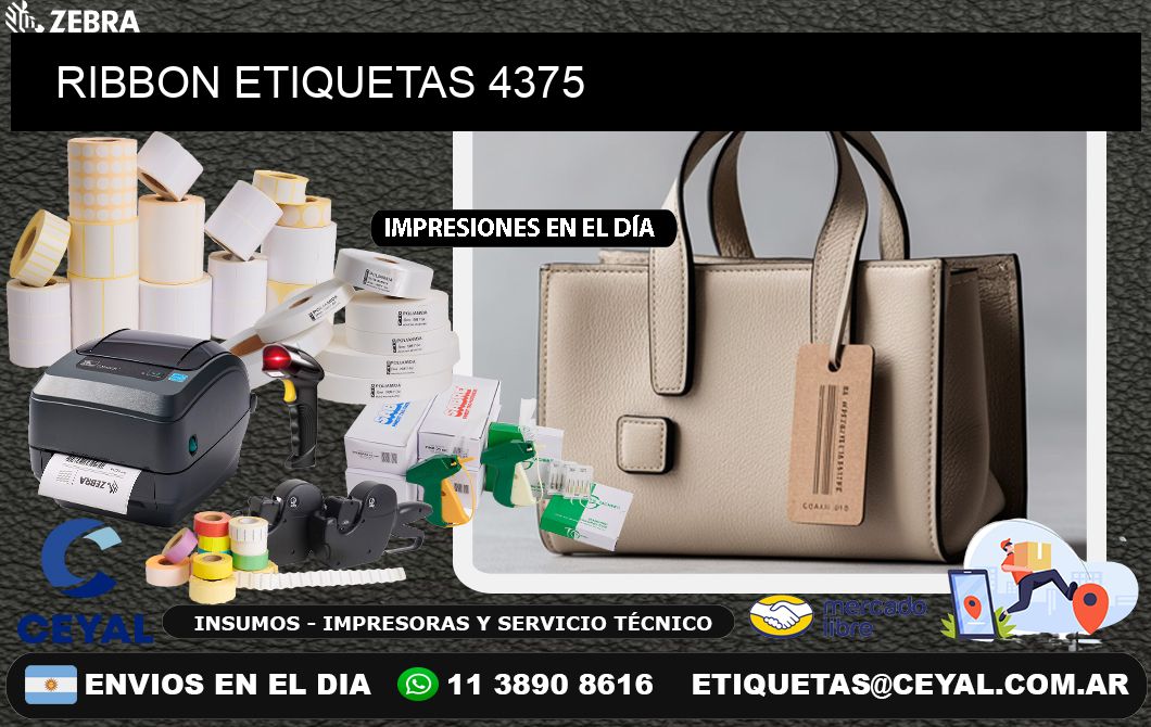 RIBBON ETIQUETAS 4375