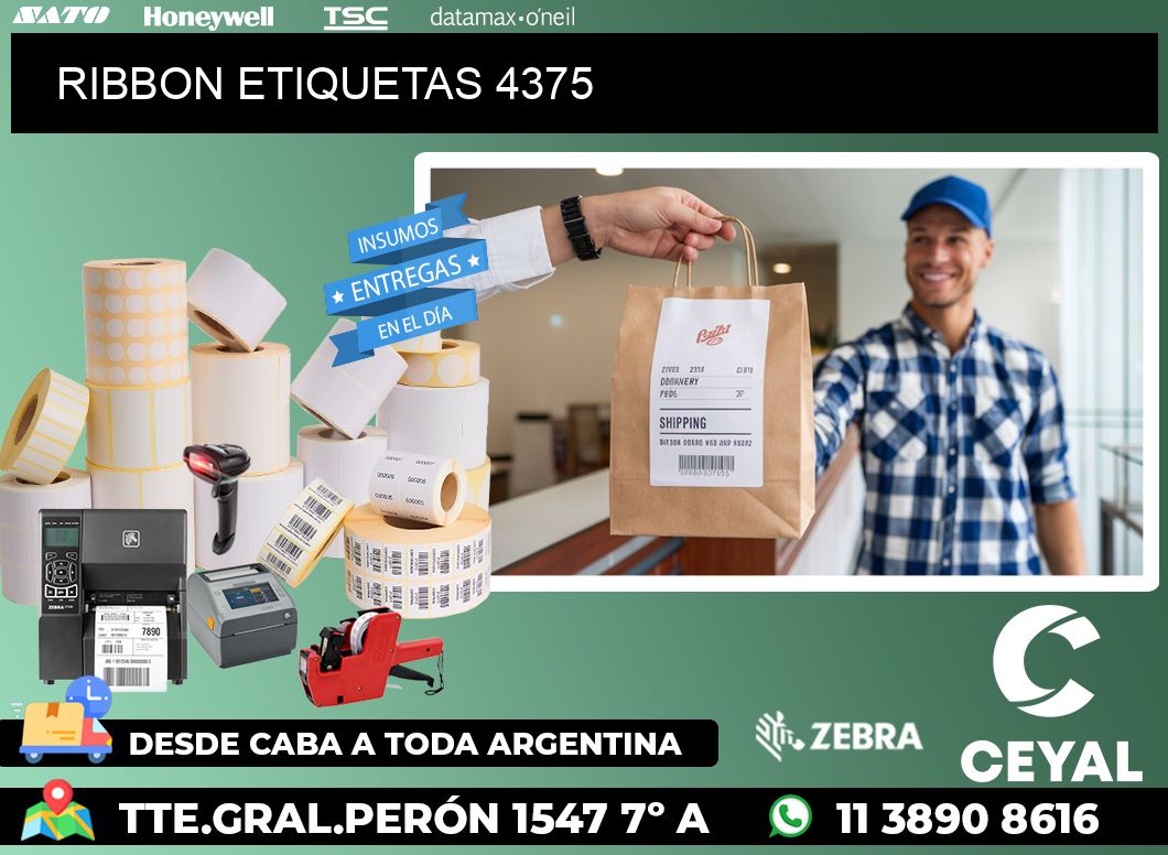 RIBBON ETIQUETAS 4375