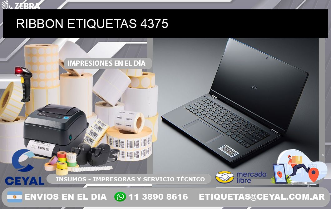 RIBBON ETIQUETAS 4375