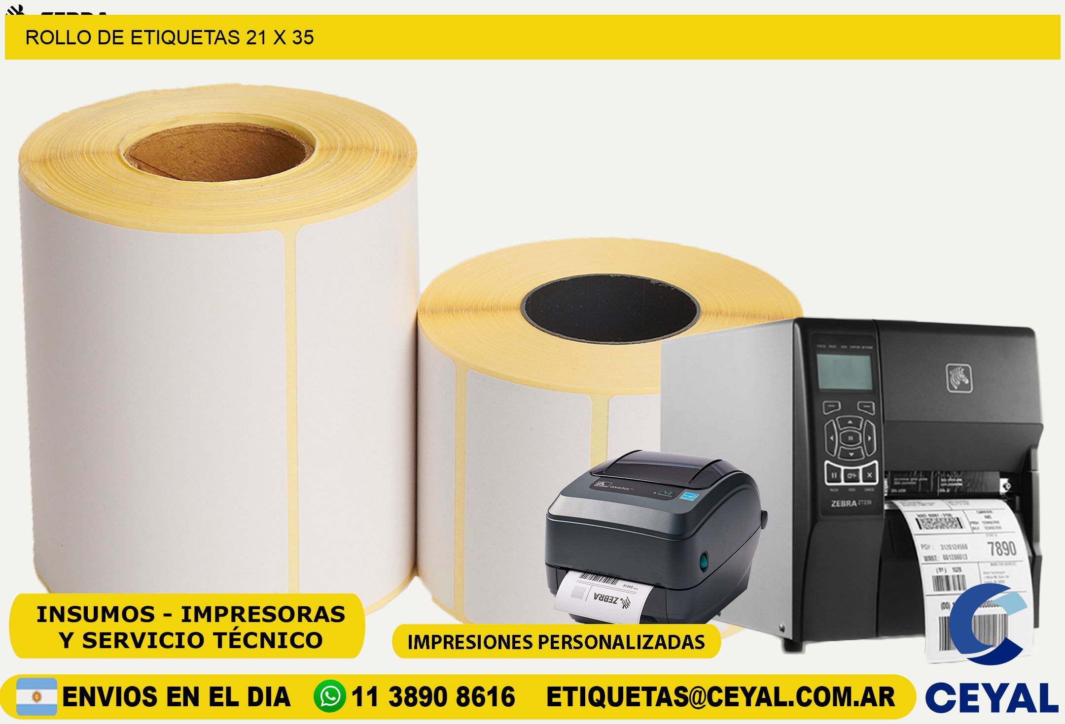 ROLLO DE ETIQUETAS 21 x 35