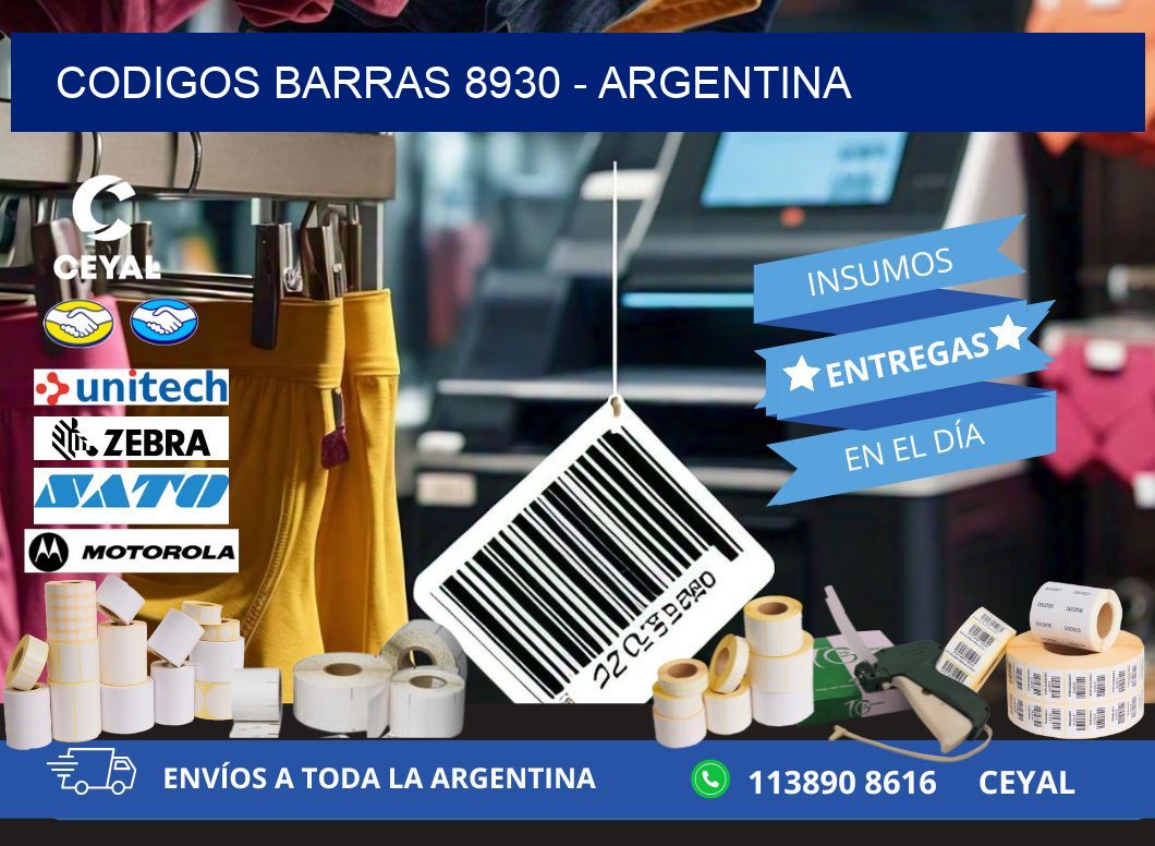 CODIGOS BARRAS 8930 - ARGENTINA