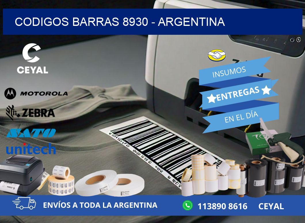 CODIGOS BARRAS 8930 – ARGENTINA