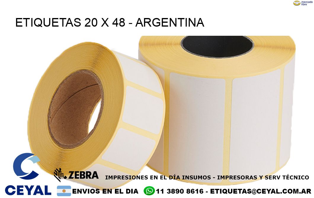 ETIQUETAS 20 x 48 - ARGENTINA