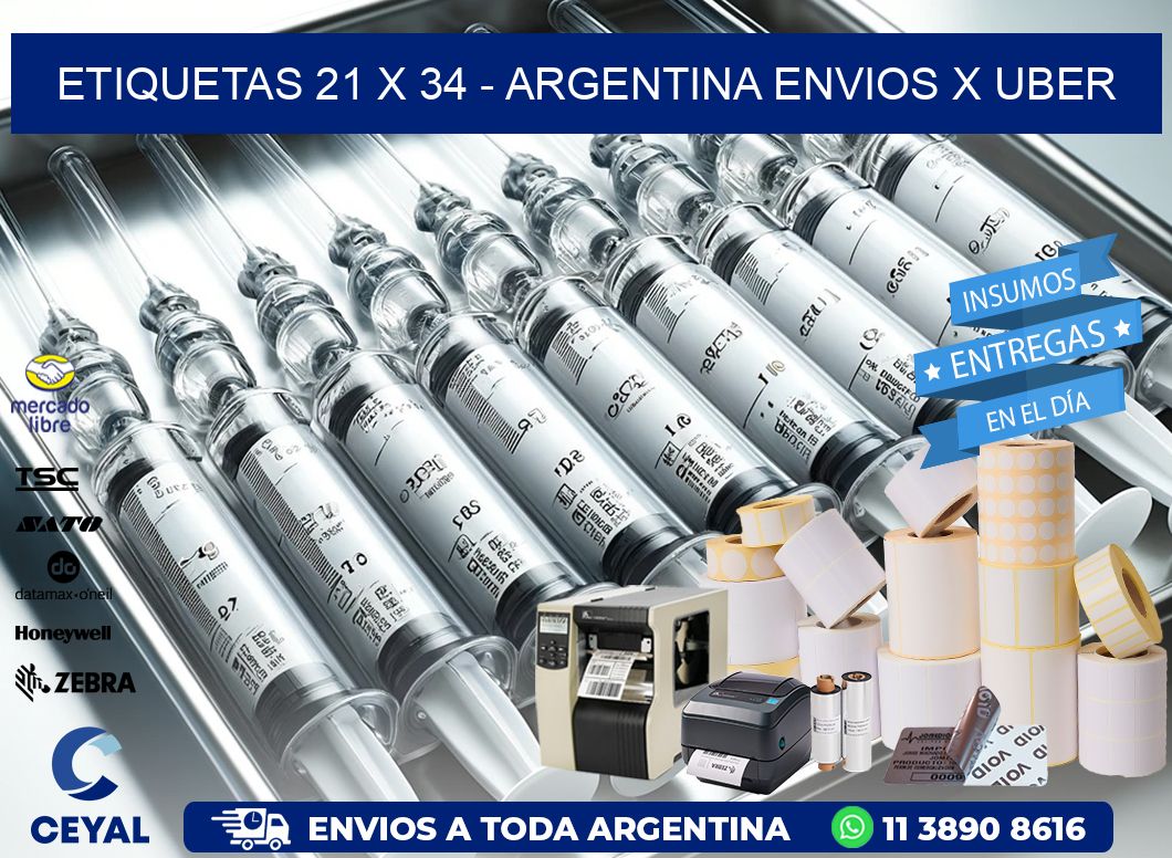 ETIQUETAS 21 x 34 – ARGENTINA ENVIOS X UBER