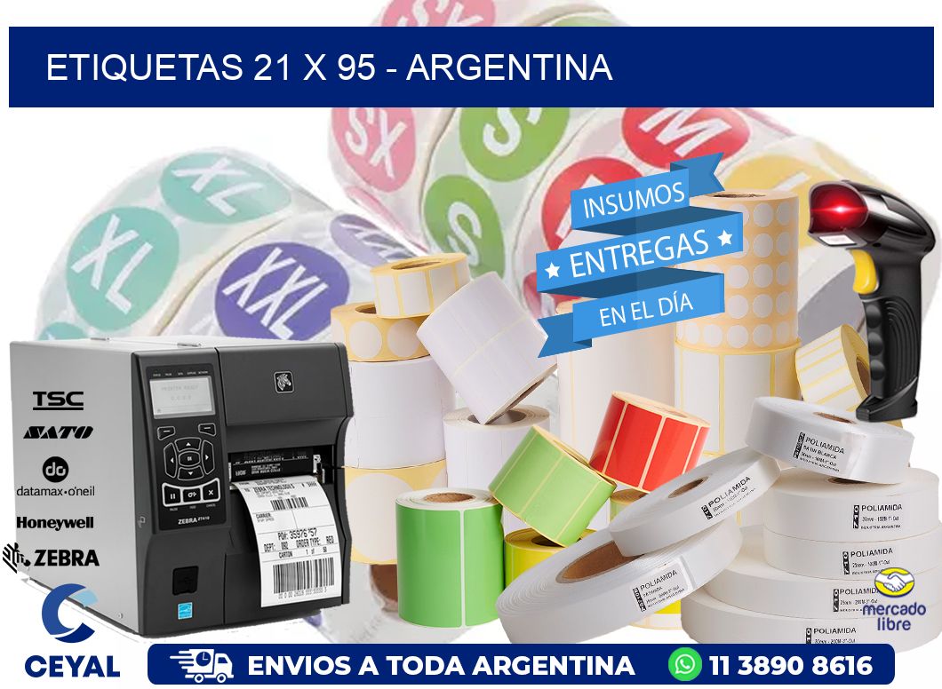 ETIQUETAS 21 x 95 - ARGENTINA