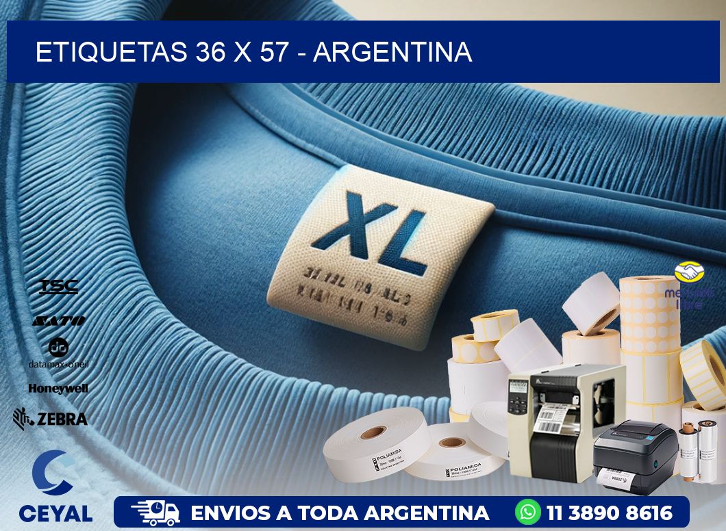 ETIQUETAS 36 x 57 - ARGENTINA