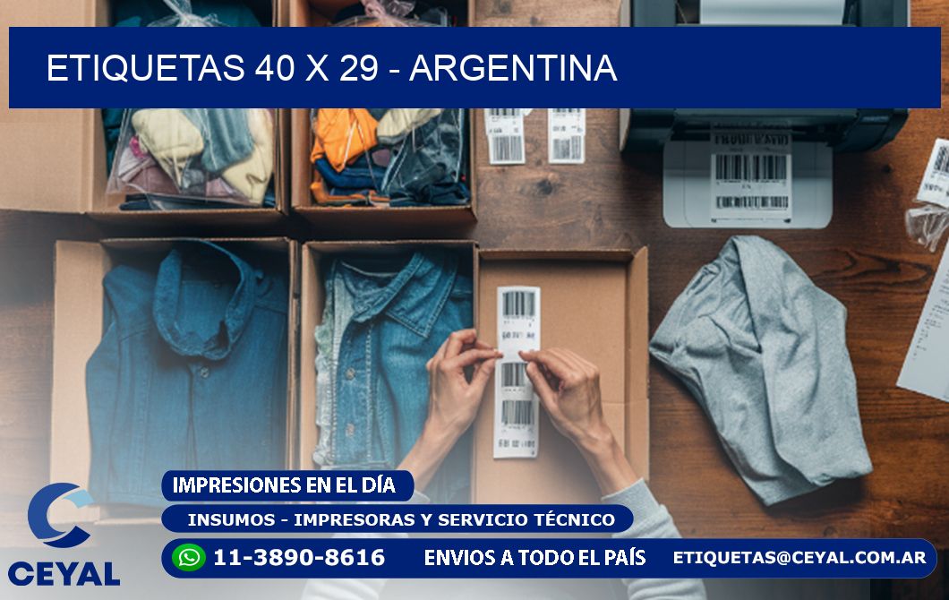 ETIQUETAS 40 x 29 - ARGENTINA