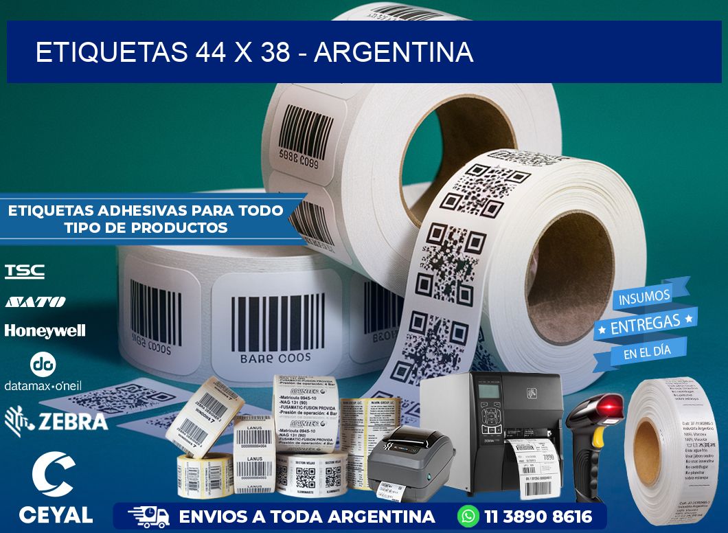 ETIQUETAS 44 x 38 - ARGENTINA