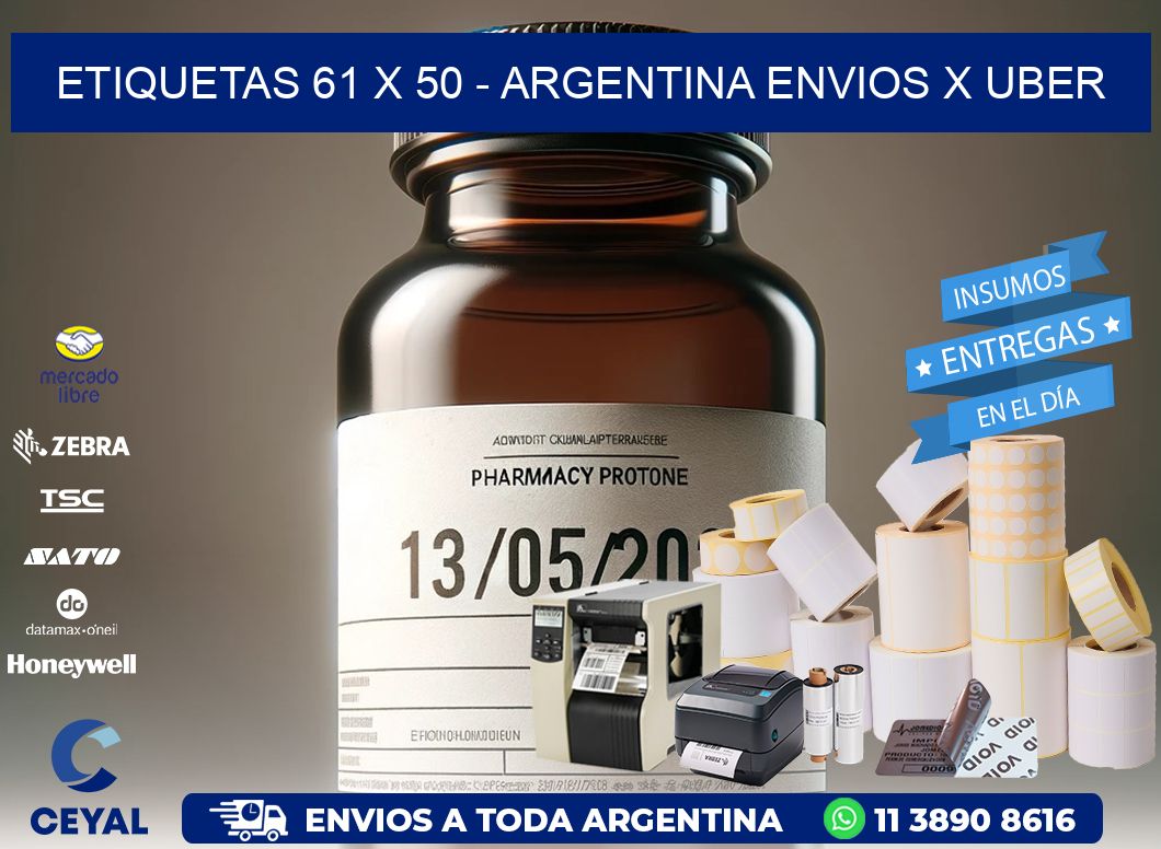 ETIQUETAS 61 x 50 – ARGENTINA ENVIOS X UBER
