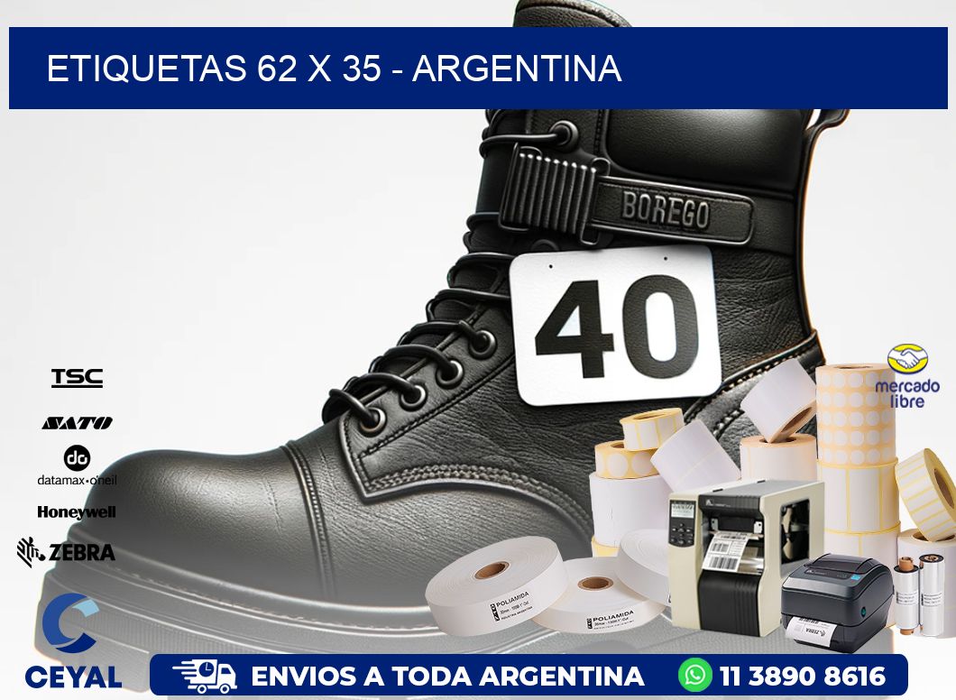 ETIQUETAS 62 x 35 - ARGENTINA