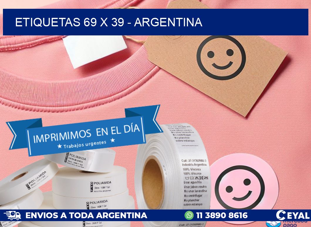 ETIQUETAS 69 x 39 - ARGENTINA