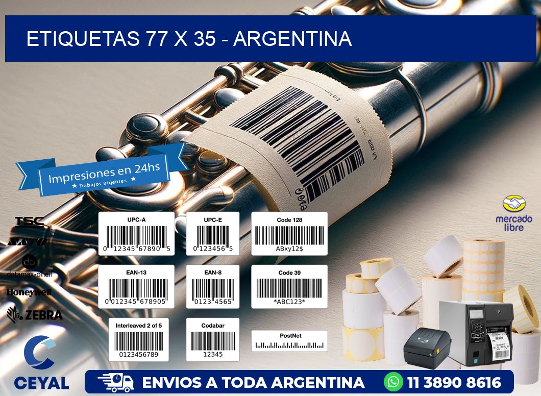 ETIQUETAS 77 x 35 - ARGENTINA