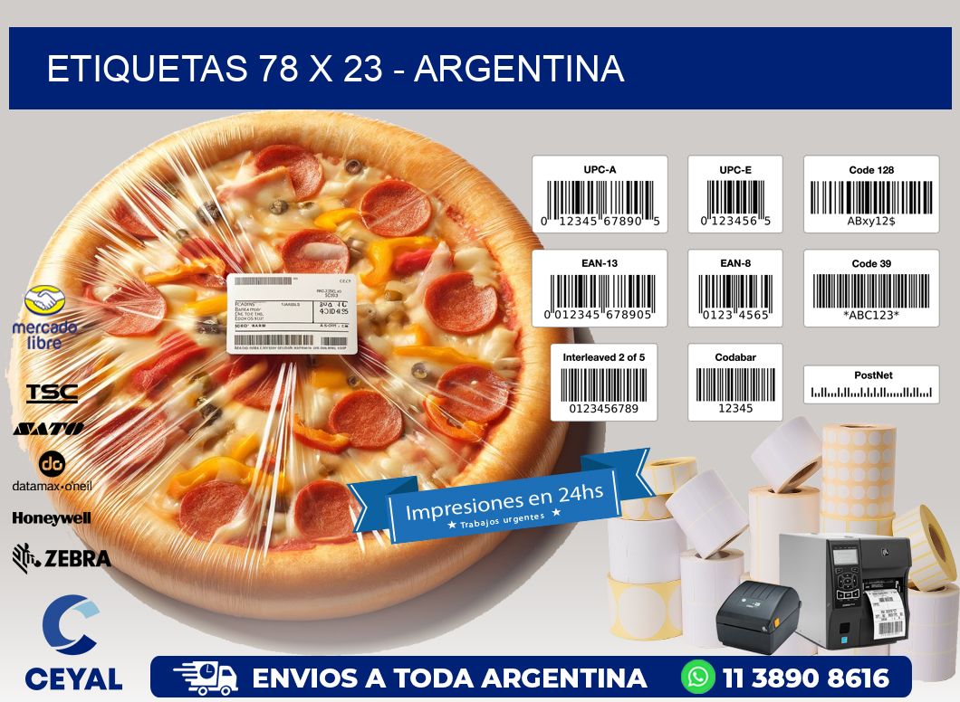 ETIQUETAS 78 x 23 - ARGENTINA