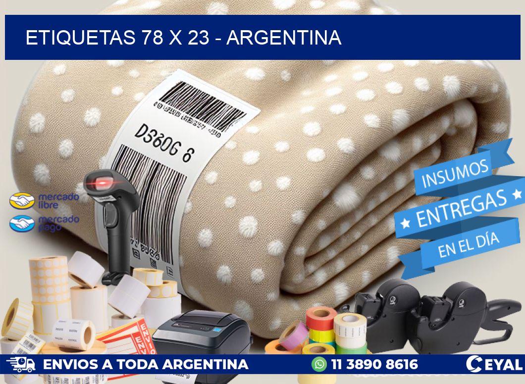 ETIQUETAS 78 x 23 - ARGENTINA