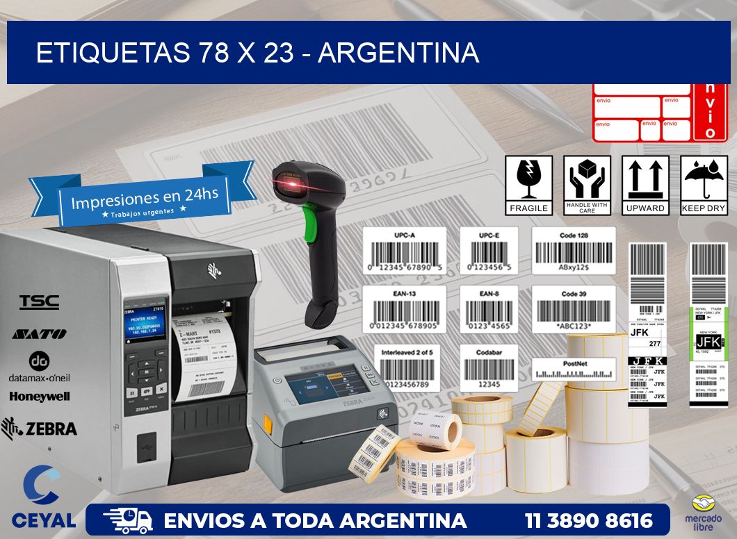 ETIQUETAS 78 x 23 - ARGENTINA