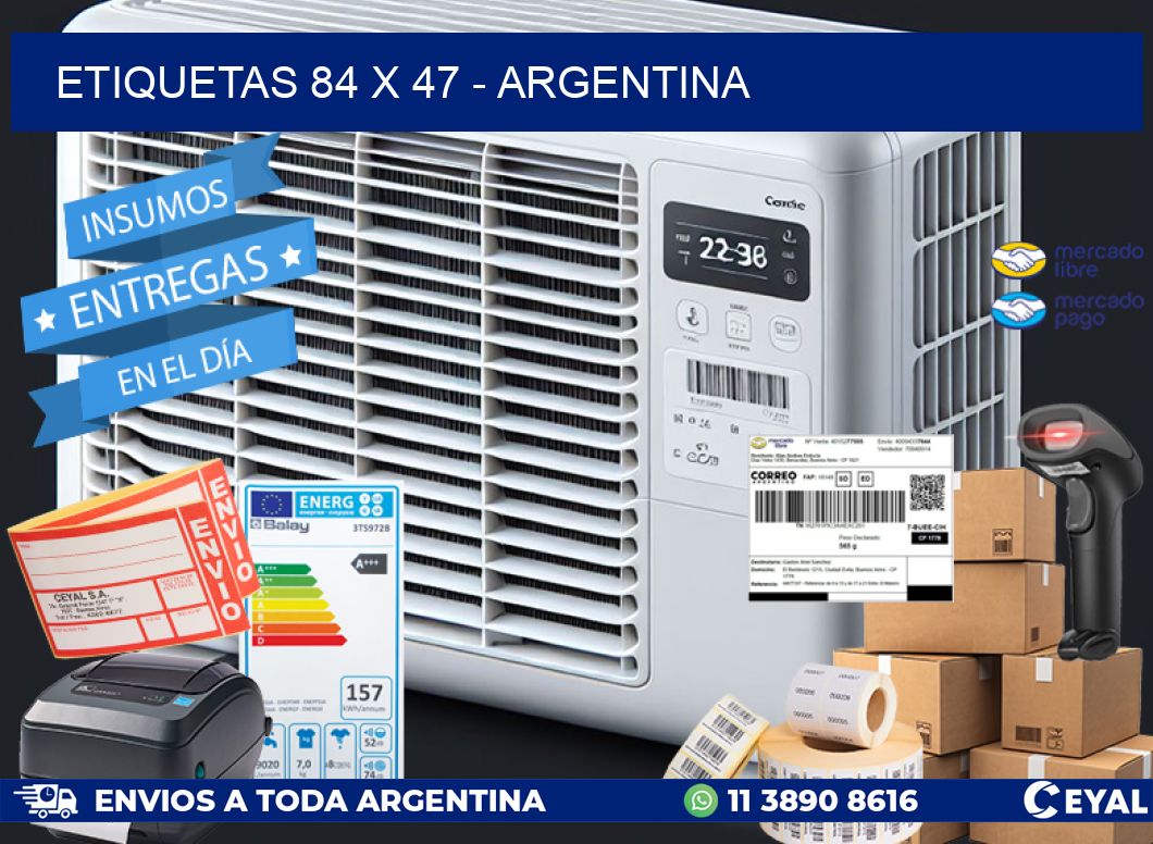 ETIQUETAS 84 x 47 - ARGENTINA
