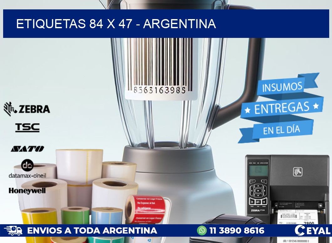 ETIQUETAS 84 x 47 - ARGENTINA