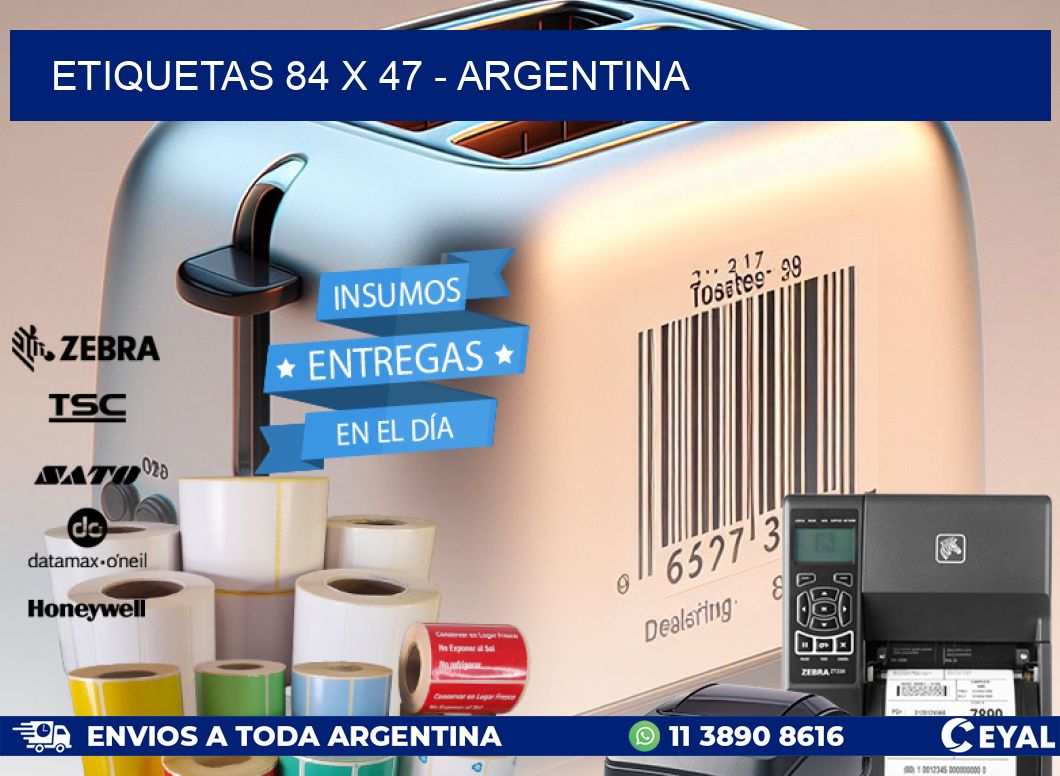 ETIQUETAS 84 x 47 - ARGENTINA