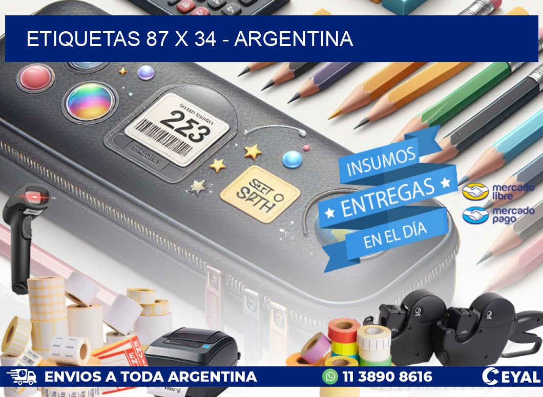 ETIQUETAS 87 x 34 - ARGENTINA