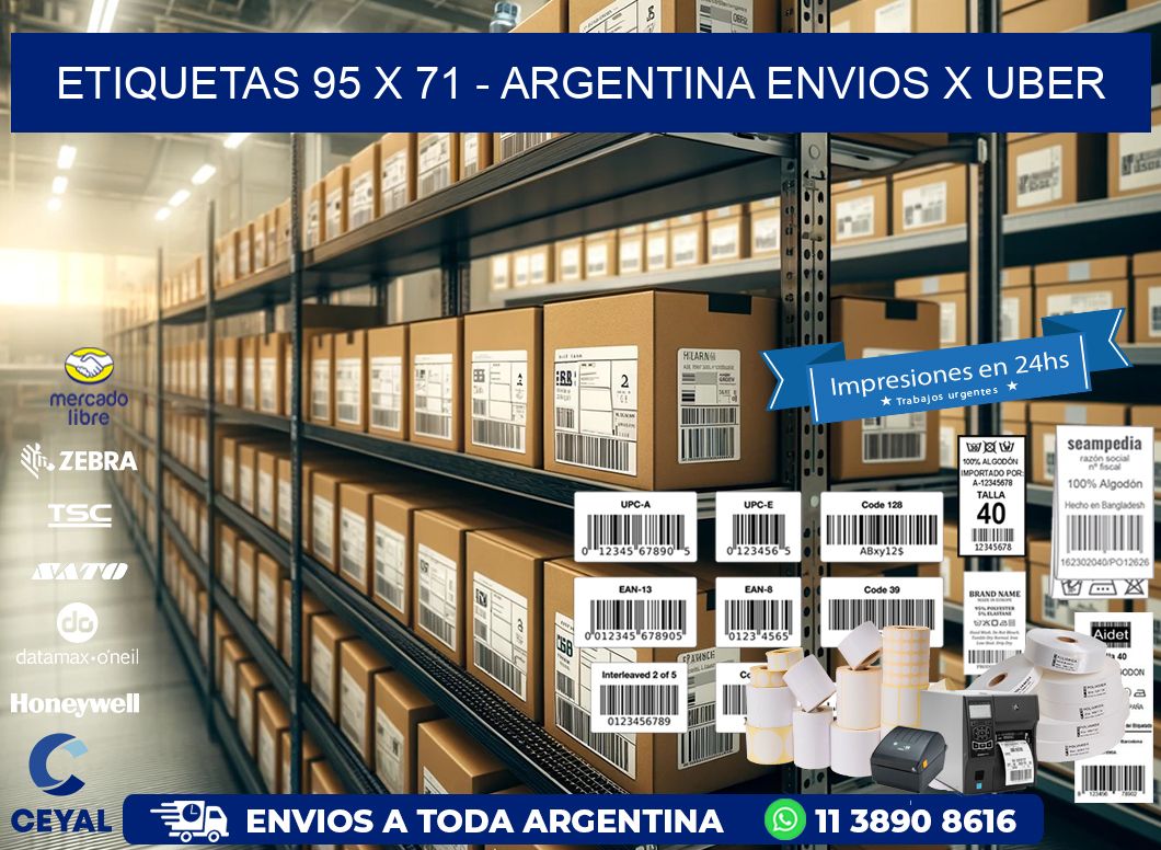 ETIQUETAS 95 x 71 – ARGENTINA ENVIOS X UBER