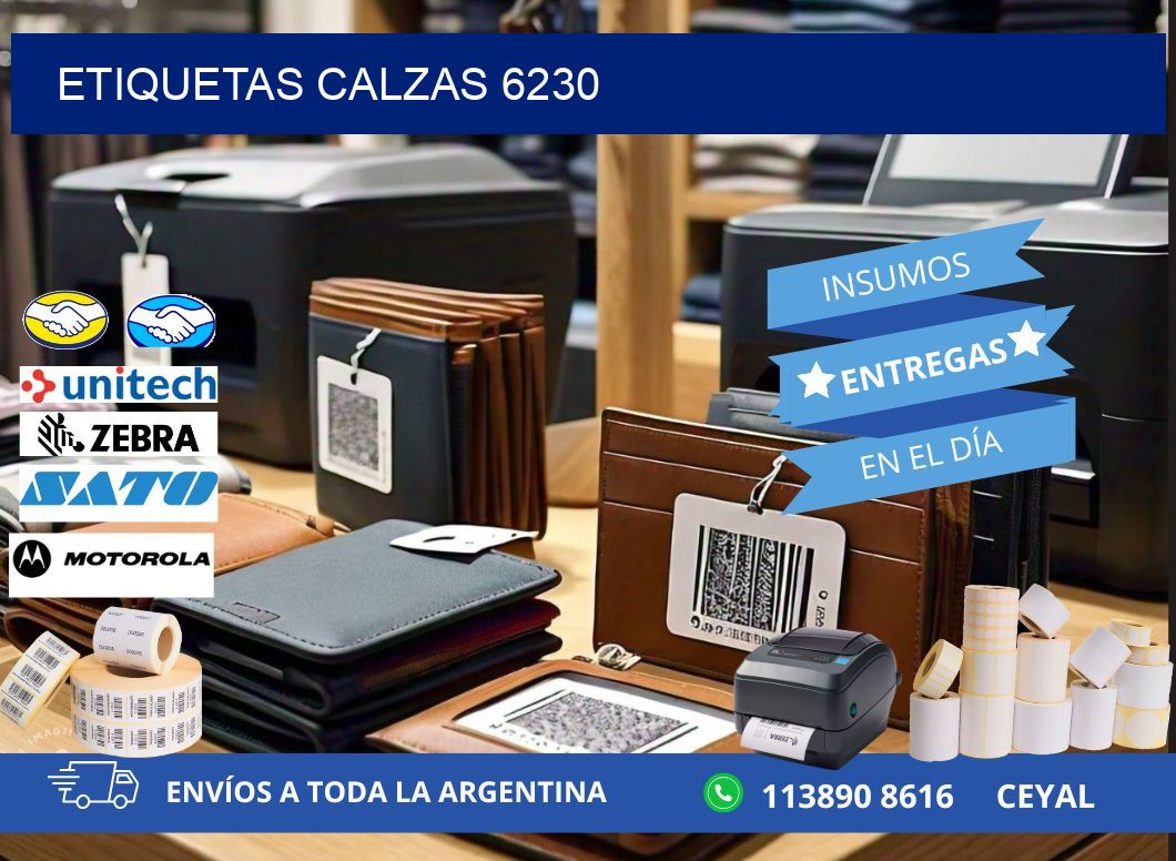 ETIQUETAS CALZAS 6230