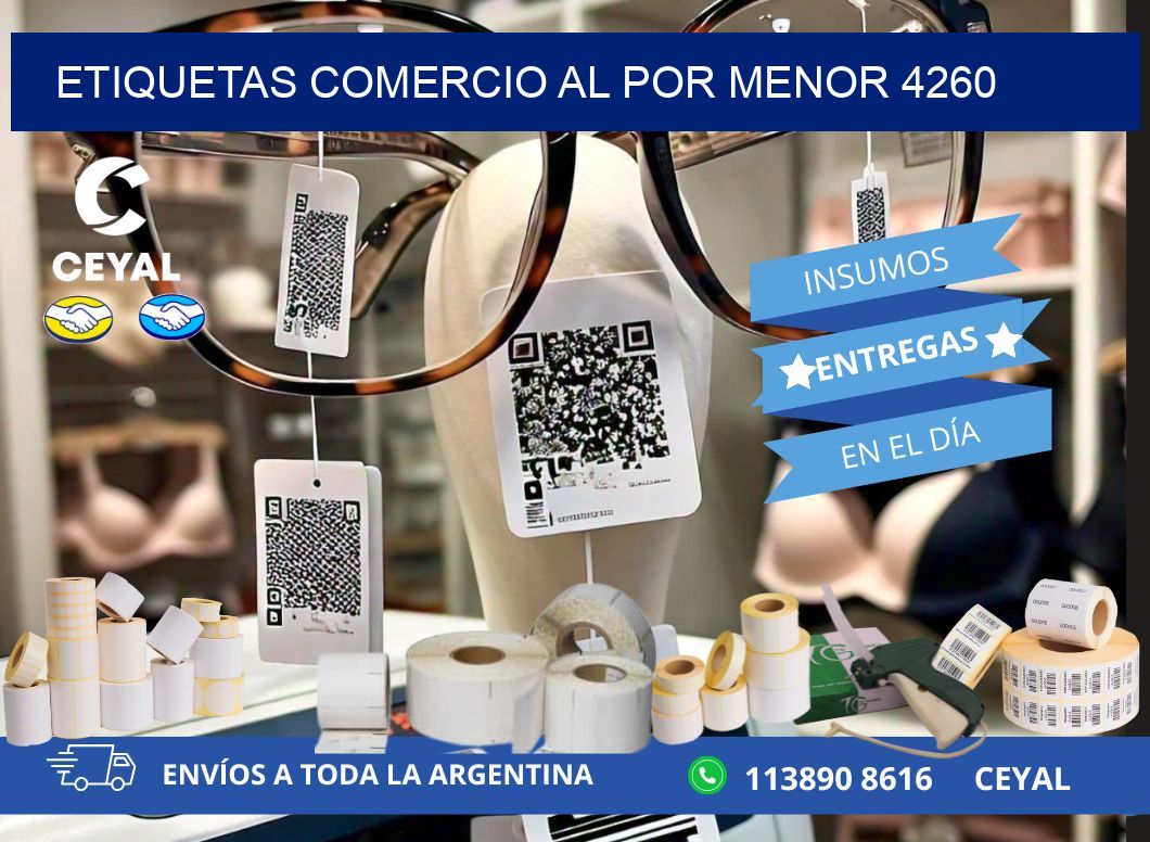 ETIQUETAS COMERCIO AL POR MENOR 4260