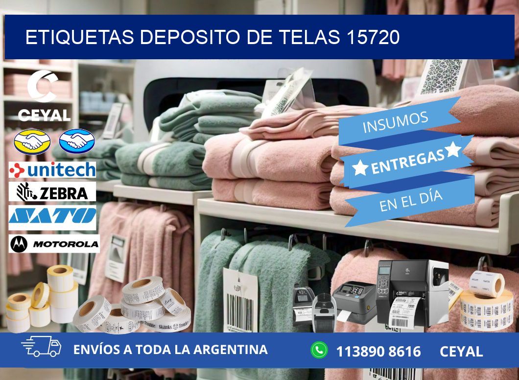 ETIQUETAS DEPOSITO DE TELAS 15720