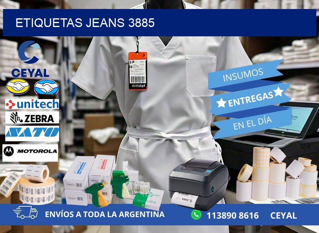 ETIQUETAS JEANS 3885