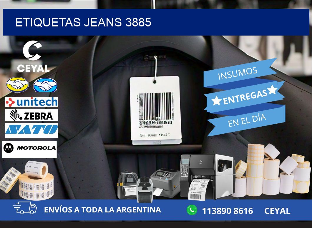 ETIQUETAS JEANS 3885