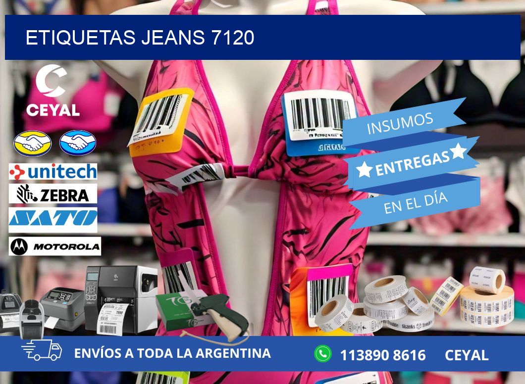 ETIQUETAS JEANS 7120